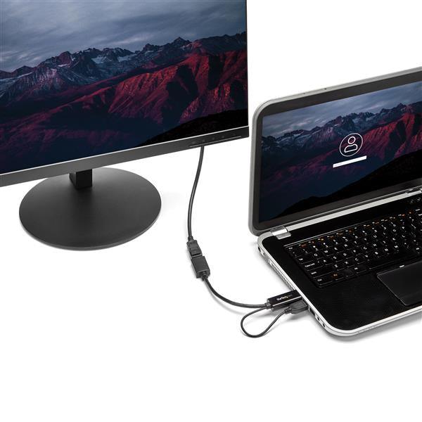 STARTECH 4K 30Hz HDMI to DisplayPort Video Adapter w| USB Power - 6 in - HDMI 1.4 (Male) to DP 1.2 (Female) Active Monitor Converter (HD2DP) (HD2DP)