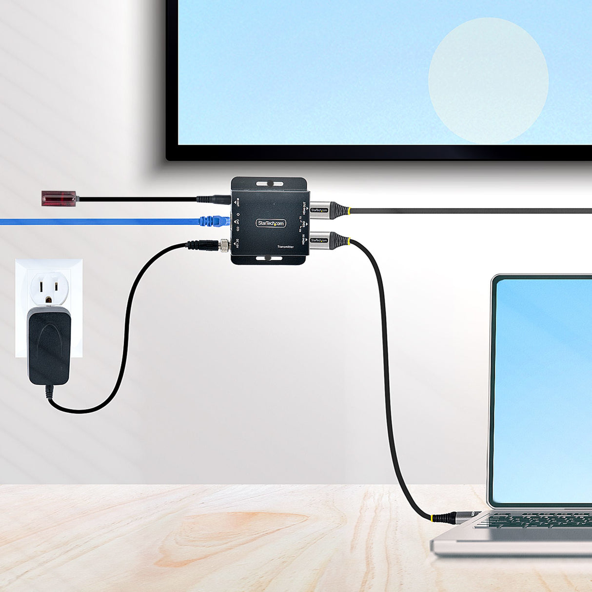 STARTECH 4K HDMI Extender over CAT6|CAT5 Ethernet Cable | 4K 30Hz or 1080p 60Hz Video Extender over Ethernet Cable Transmitter and Receiver Kit | IR Remote Control (EXTEND-HDMI-4K40C6P1) (EXTEND-HDMI-4K40C6P1)