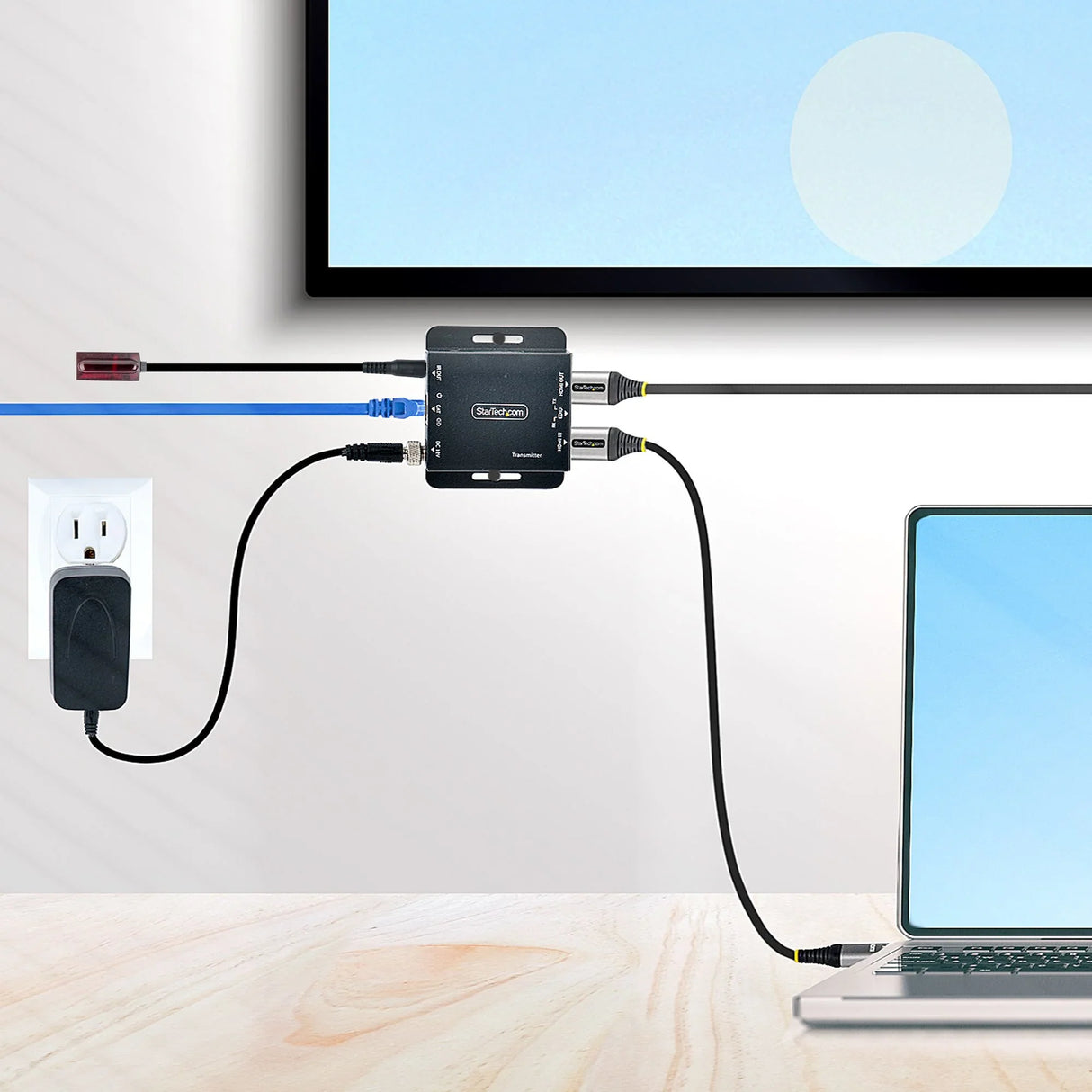STARTECH 4K HDMI Extender over CAT6|CAT5 Ethernet Cable | 4K 30Hz or 1080p 60Hz Video Extender over Ethernet Cable Transmitter and Receiver Kit | IR Remote Control (EXTEND-HDMI-4K40C6P1) (EXTEND-HDMI-4K40C6P1)