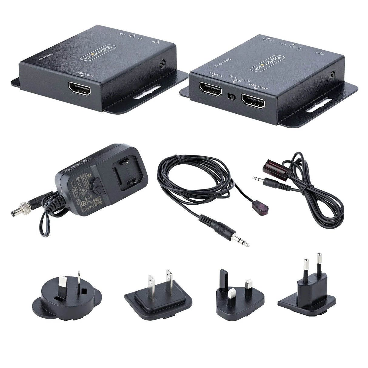 STARTECH 4K HDMI Extender over CAT6|CAT5 Ethernet Cable | 4K 30Hz or 1080p 60Hz Video Extender over Ethernet Cable Transmitter and Receiver Kit | IR Remote Control (EXTEND-HDMI-4K40C6P1) (EXTEND-HDMI-4K40C6P1)