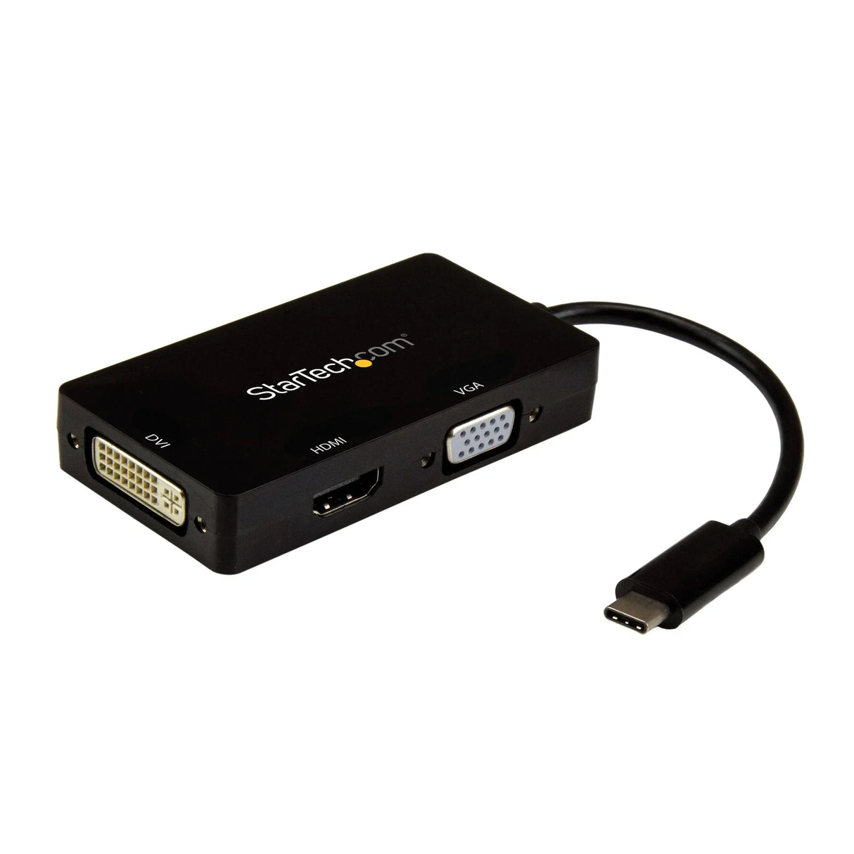 STARTECH 4K USB C to HDMI | VGA & DVI Multi Port Video Display Adapter for Mac | Windows Laptop & Monitor (CDPVGDVHDBP) (CDPVGDVHDBP)