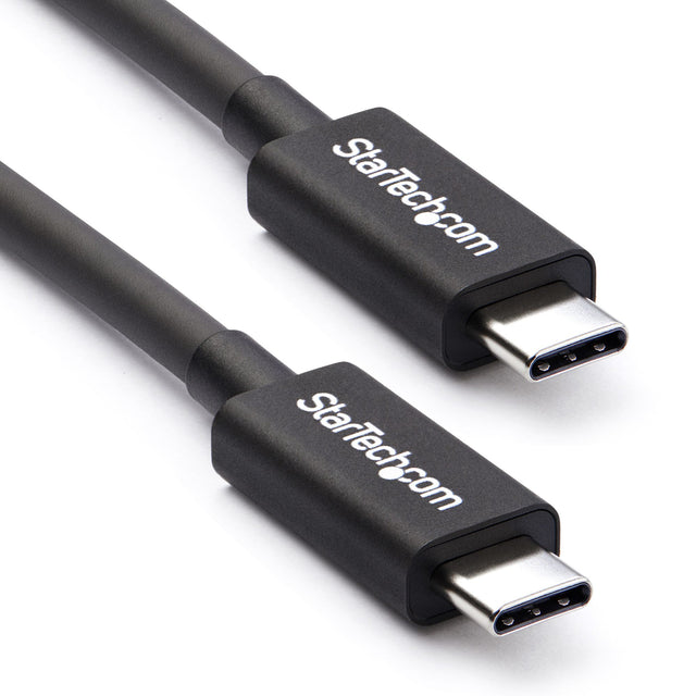 STARTECH 50cm (1.6ft) Passive Thunderbolt 3 Cable | 40Gbps | 100W PD | 4K|5K Video | Thunderbolt Cable | Compatible with USB4|DP Alt Mode | Thunderbolt 4 | USB 3.2|Type-C (TBLT34MM50CM) (TBLT34MM50CM)