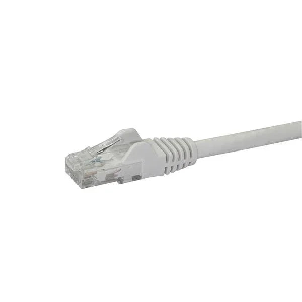 STARTECH 50cm CAT6 Ethernet Cable - White CAT 6 Gigabit Ethernet Wire -650MHz 100W PoE RJ45 UTP Network|Patch Cord Snagless w|Strain Relief Fluke Tested|Wiring is UL Certified|TIA (N6PATC50CMWH) (N6PATC50CMWH)