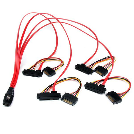 STARTECH 50cm Internal Serial Attached SCSI Mini SAS Cable - SFF8087 to 4x SFF8482 - Internal Mini SAS Cable (SAS808782P50)