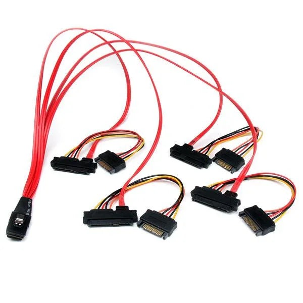 STARTECH 50cm Internal Serial Attached SCSI Mini SAS Cable - SFF8087 to 4x SFF8482 - Internal Mini SAS Cable (SAS808782P50)