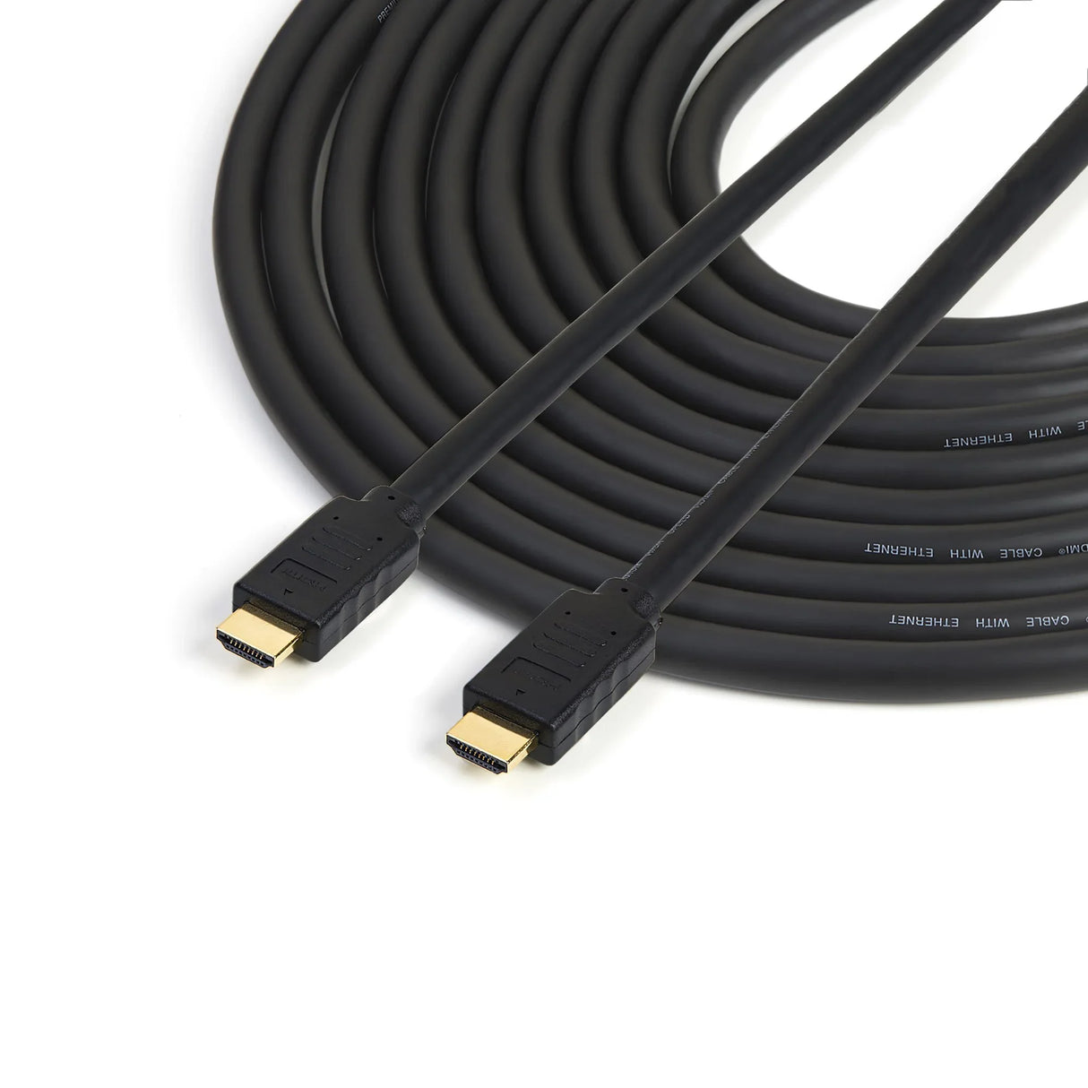 STARTECH 50ft (15m) HDMI 2.0 Cable - 4K 60Hz Active HDMI Cable - CL2 Rated for In Wall Installation - Long Durable High Speed UHD HDMI Cable - HDR | 18Gbps - Male to Male Cord - Black (HD2MM15MA) (HD2MM15MA)
