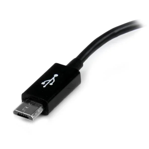 STARTECH 5in Micro USB to USB OTG Host Adapter - Micro USB Male to USB A Female On-The-GO Host Cable Adapter (UUSBOTG)
