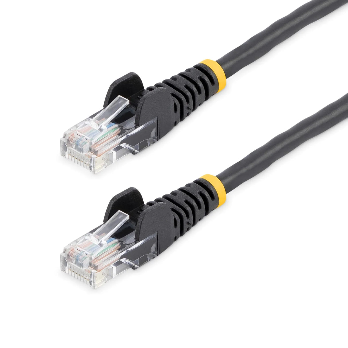 STARTECH 5m Black Cat5e Snagless RJ45 UTP Patch Cable - 5 m Patch Cord - Ethernet Patch Cable - RJ45 Male to Male Cat 5e Cable (45PAT5MBK)