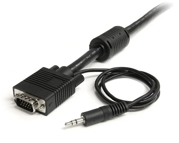 STARTECH 5m Coax High Resolution Monitor VGA Video Cable with Audio HD15 M|M (MXTHQMM5MA)