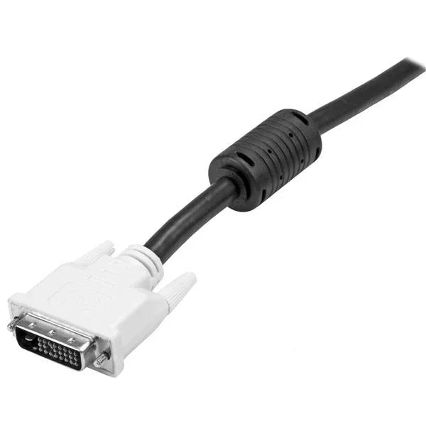 STARTECH 5m DVI-D Dual Link Cable - Male to Male DVI-D Digital Video Monitor Cable - 25 pin DVI-D Cable M|M Black 5 Meter - 2560x1600 (DVIDDMM5M)