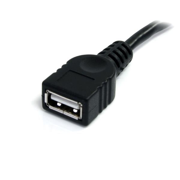 STARTECH 6 ft Black USB 2.0 Extension Cable A to A - M|F - 6ft USB 2.0 Extension Cable - 6ft USB male female Cable (USBEXTAA6BK)