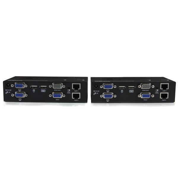 STARTECH 650 ft|200m USB 2.0 Dual VGA KVM Console Extender over Cat5 UTP -for Dual VGA | USB-enabled PC or KVM Switch - Upto 1920x1200 (SV565DUTPU) (SV565DUTPU)