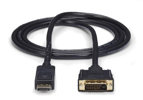 STARTECH 6ft (1.8m) DisplayPort to DVI Cable - 1080p Video - DisplayPort to DVI Adapter Cable - DP to DVI-D Converter Single Link - DP to DVI Monitor Cable - Latching DP Connector (DP2DVI2MM6) (DP2DVI2MM6)
