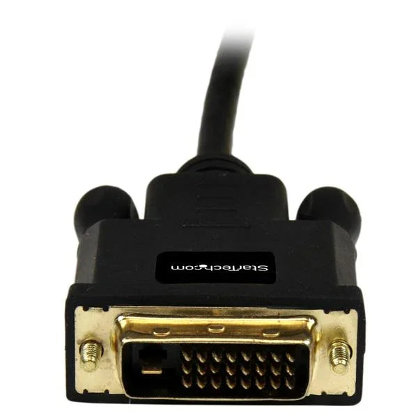 STARTECH 6ft (1.8m) Mini DisplayPort to DVI Cable - Mini DP to DVI Adapter Cable - 1080p Video - Passive mDP 1.2 to DVI-D Single Link - mDP or Thunderbolt 1|2 Mac|PC to DVI Monitor (MDP2DVIMM6B) (MDP2DVIMM6B)