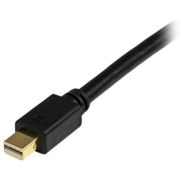 STARTECH 6ft (1.8m) Mini DisplayPort to DVI Cable - Mini DP to DVI Adapter Cable - 1080p Video - Passive mDP 1.2 to DVI-D Single Link - mDP or Thunderbolt 1|2 Mac|PC to DVI Monitor (MDP2DVIMM6B) (MDP2DVIMM6B)