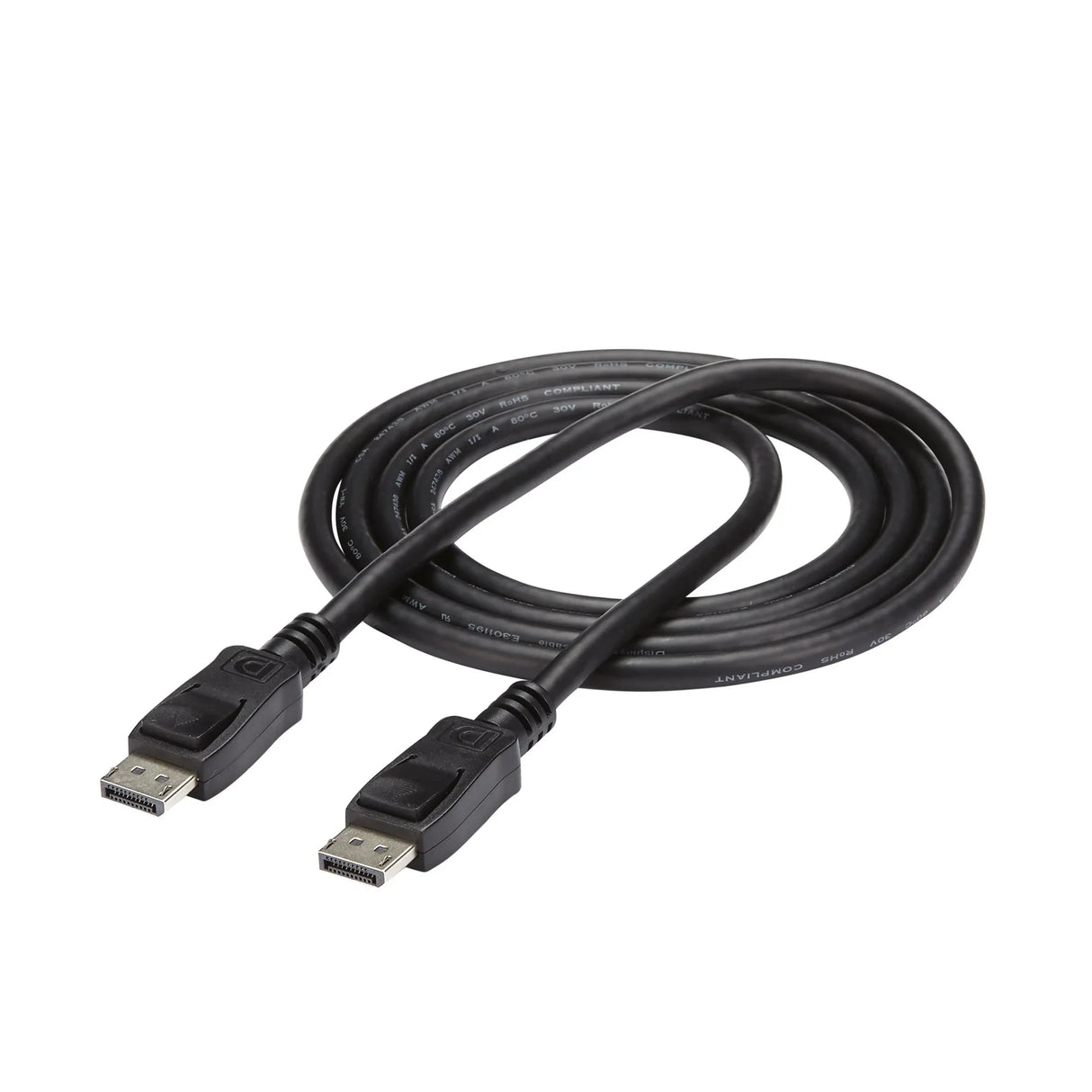 STARTECH 6ft (2m) DisplayPort 1.2 Cable - 4K x 2K Ultra HD - DP to DP Cable for Monitor - DP Video|Display Cord - Latching DP Connectors (DISPLPORT6L) (DISPLPORT6L)