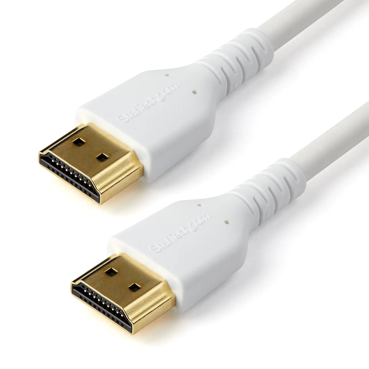 STARTECH 6ft (2m) Premium Certified HDMI 2.0 Cable with Ethernet - Durable High Speed UHD 4K 60Hz HDR - Rugged M|M HDMI Cord with Aramid Fiber - TPE - Ultra HD Monitors | TVs & Displays (RHDMM2MPW) (RHDMM2MPW)