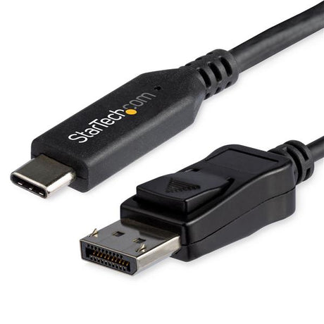 STARTECH 6ft|1.8m USB C to DisplayPort 1.4 Cable - 4K|5K|8K USB Type-C to DP 1.4 Alt Mode Video Adapter Converter - HBR3|HDR|DSC - 8K 60Hz DP Monitor Cable for USB-C|Thunderbolt 3 (CDP2DP146B) (CDP2DP146B)