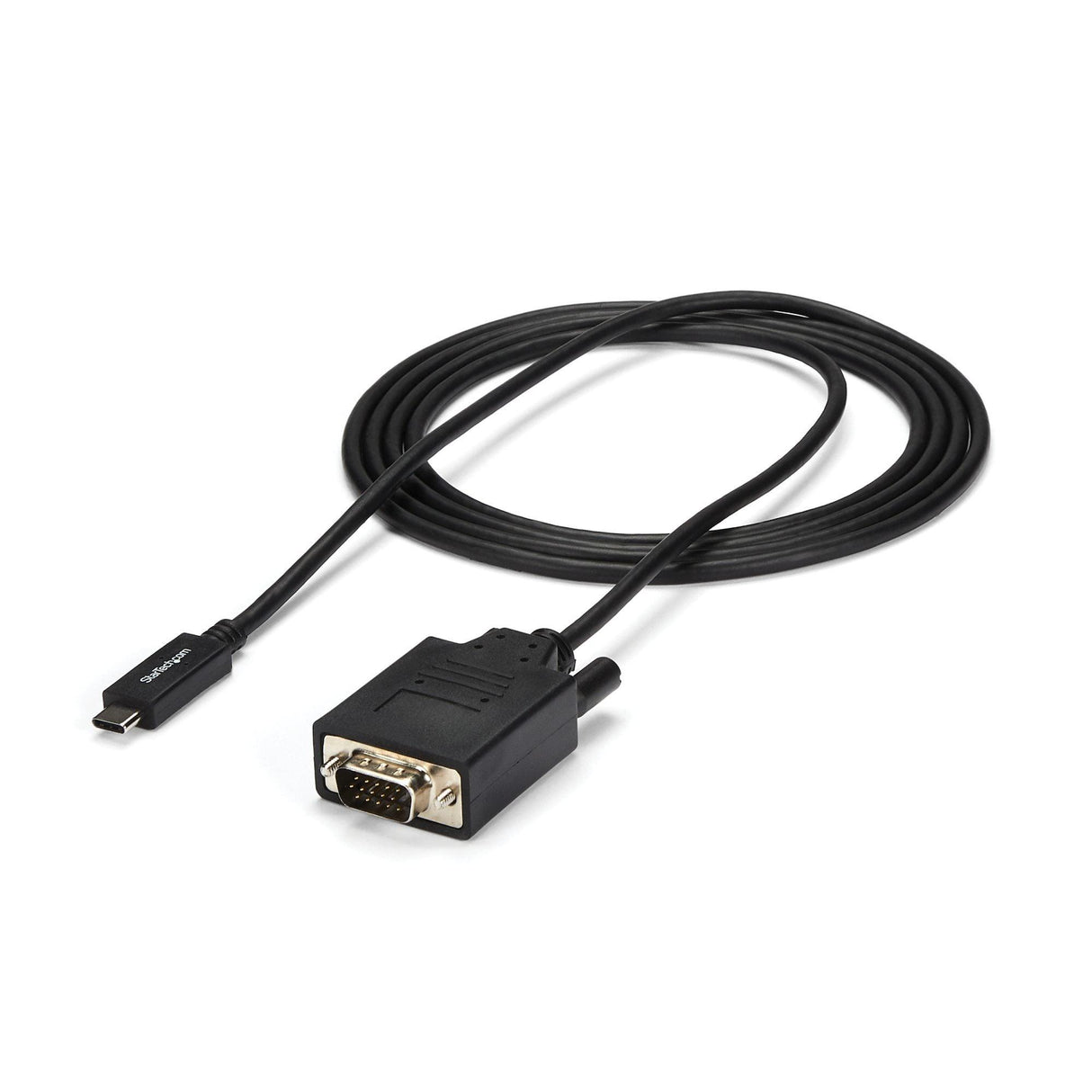 STARTECH 6ft|2m USB C to VGA Cable - 1920x1200|1080p USB Type C to VGA Video Active Adapter Cable - Thunderbolt 3 Compatible - Laptop to VGA Monitor|Projector - DP Alt Mode HBR2 (CDP2VGAMM2MB) (CDP2VGAMM2MB)