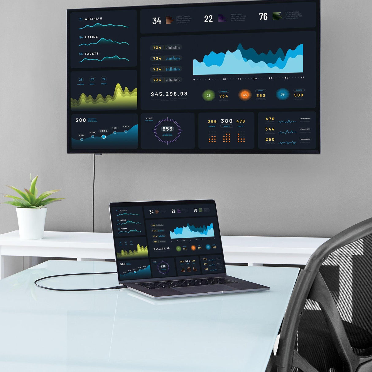 STARTECH 6ft|2m USB C to VGA Cable - 1920x1200|1080p USB Type C to VGA Video Active Adapter Cable - Thunderbolt 3 Compatible - Laptop to VGA Monitor|Projector - DP Alt Mode HBR2 (CDP2VGAMM2MB) (CDP2VGAMM2MB)