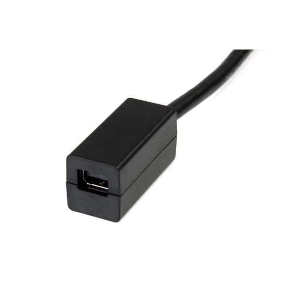 STARTECH 6in (15cm) DisplayPort to Mini DisplayPort Cable - 4K x 2K UHD Video - DisplayPort Male to Mini DisplayPort Female Adapter Cable - DP to mDP 1.2 Monitor Extension Cable (DP2MDPMF6IN) (DP2MDPMF6IN)