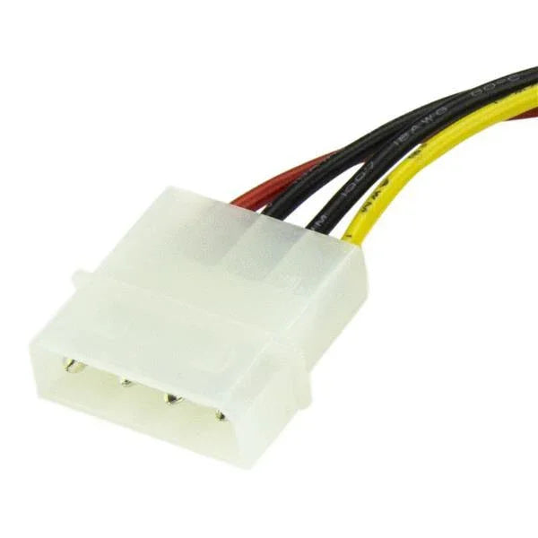 STARTECH 6in 4 Pin LP4 to SATA Power Cable Adapter - LP4 to SATA - 6in LP4 to SATA Cable - 4 pin to SATA power (SATAPOWADAP)