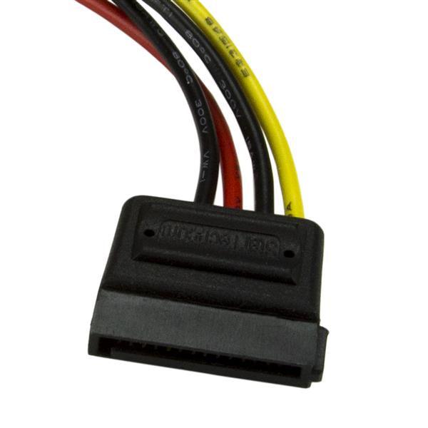 STARTECH 6in 4 Pin LP4 to SATA Power Cable Adapter - LP4 to SATA - 6in LP4 to SATA Cable - 4 pin to SATA power (SATAPOWADAP)
