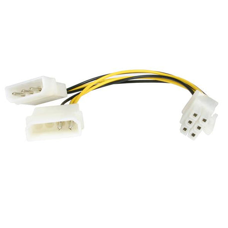 STARTECH 6in LP4 to 6 Pin PCI Express Video Card Power Cable Adapter (LP4PCIEXADAP)