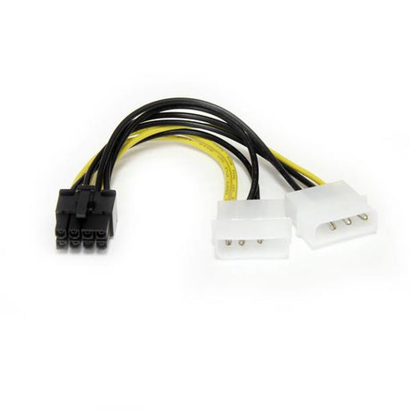 STARTECH 6in LP4 to 8 Pin PCI Express Video Card Power Cable Adapter - lp4 to PCI express - molex to 8 pin PCIe (LP4PCIEX8ADP)