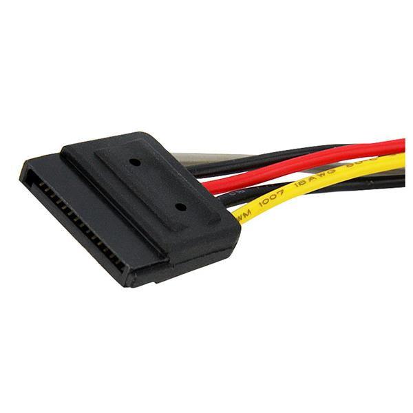 STARTECH 6in SATA Power Y Splitter Cable Adapter - M|F - 6in SATA power Y Cable - 6in SATA power Splitter (PYO2SATA)