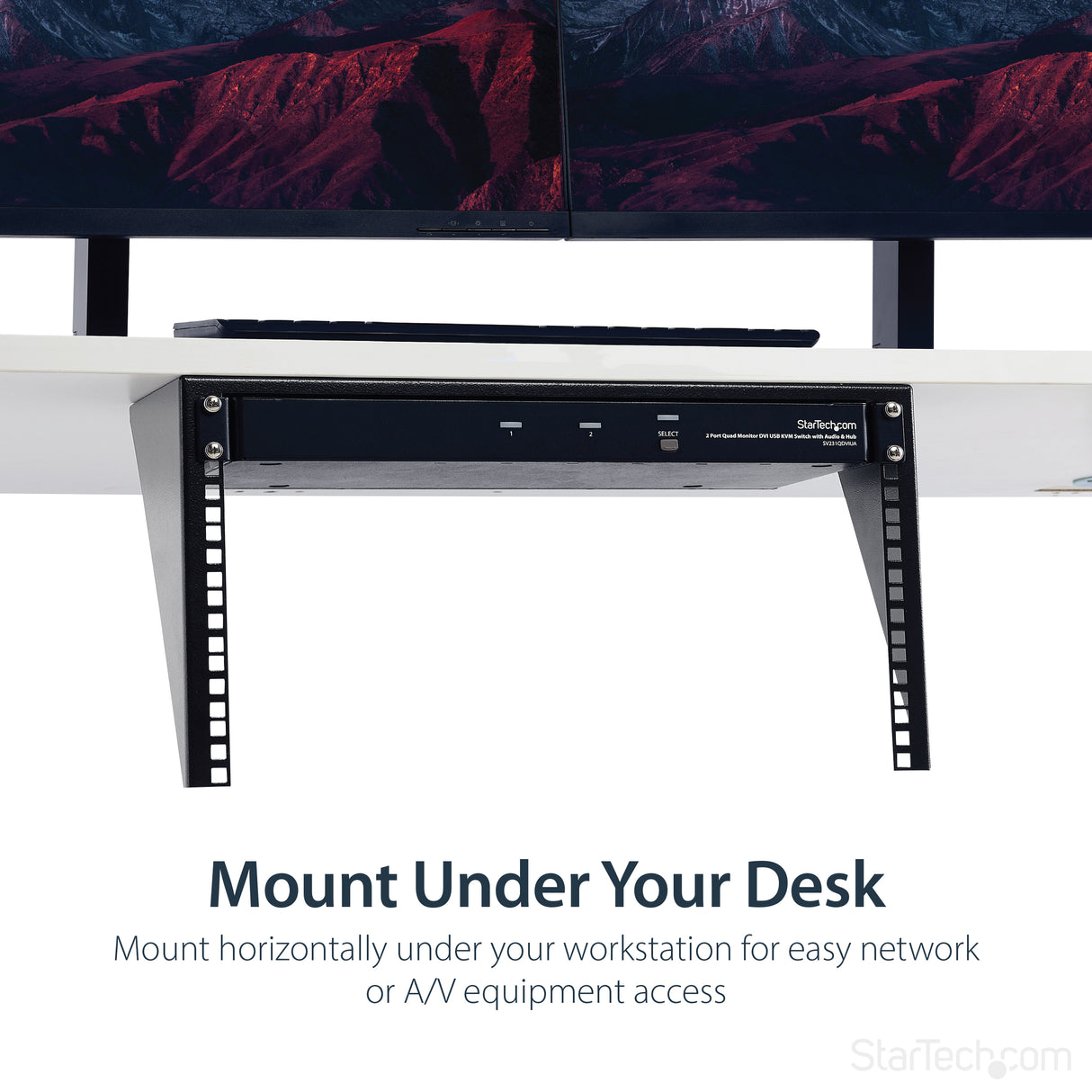 STARTECH 6U Wall Mount Patch Panel Bracket | 19 in | Steel - Vertical Mounting Bracket for Networking and Data Equipment (RK619WALLV) (RK619WALLV)