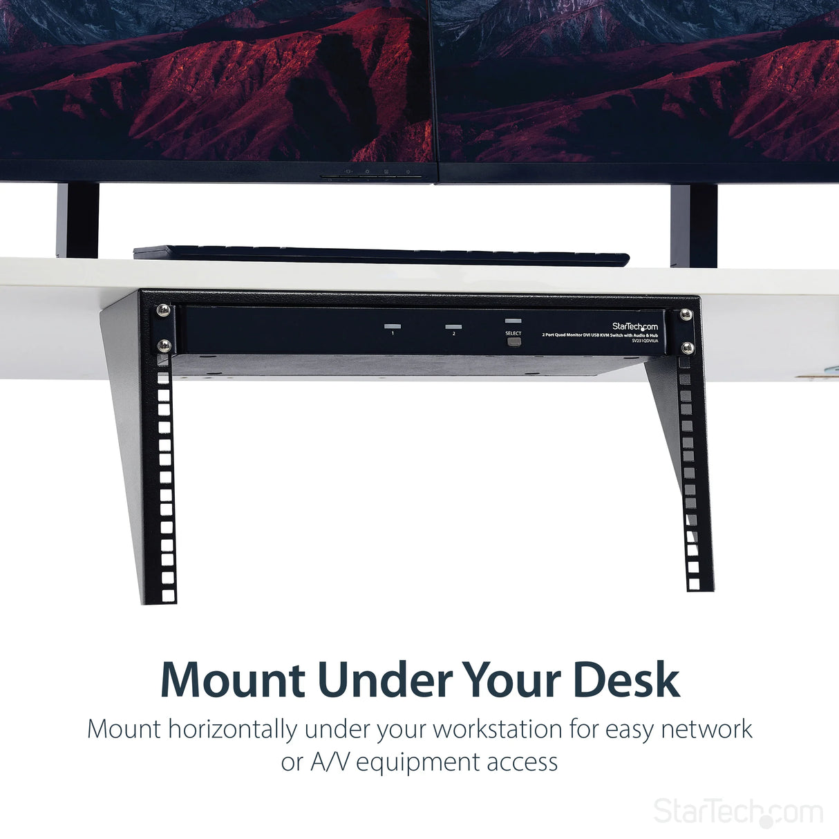 STARTECH 6U Wall Mount Patch Panel Bracket | 19 in | Steel - Vertical Mounting Bracket for Networking and Data Equipment (RK619WALLV) (RK619WALLV)