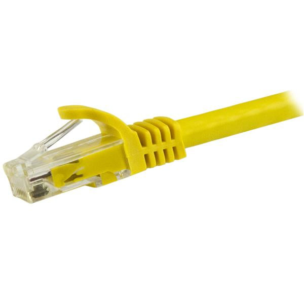STARTECH 7.5m CAT6 Ethernet Cable - Yellow CAT 6 Gigabit Ethernet Wire -650MHz 100W PoE RJ45 UTP Network|Patch Cord Snagless w|Strain Relief Fluke Tested|Wiring is UL Certified|TIA (N6PATC750CMYL) (N6PATC750CMYL)