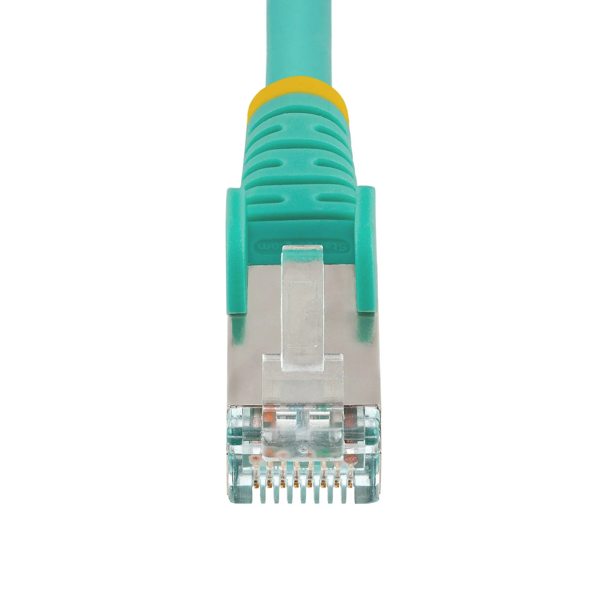 STARTECH 7.5m CAT6a Ethernet Cable - Low Smoke Zero Halogen (LSZH) - 10 Gigabit 500MHz 100W PoE RJ45 S|FTP Aqua Network Patch Cord Snagless w|Strain Relief (NLAQ-750-CAT6A-PATCH) (NLAQ-750-CAT6A-PATCH)