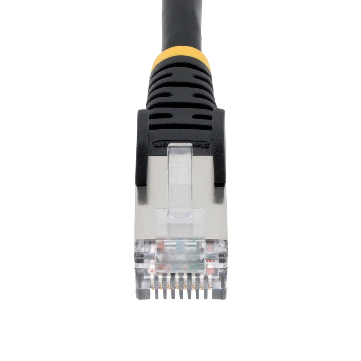 STARTECH 7.5m CAT6a Ethernet Cable - Low Smoke Zero Halogen (LSZH) - 10 Gigabit 500MHz 100W PoE RJ45 S|FTP Black Network Patch Cord Snagless w|Strain Relief (NLBK-750-CAT6A-PATCH) (NLBK-750-CAT6A-PATCH)