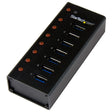 STARTECH 7 Port USB 3.0 Hub (5 Gbps) - Metal Enclosure - Desktop or Wall Mountable - Rugged & industrial Powered USB Expander and Splitter Hub (ST7300U3M) (ST7300U3M)