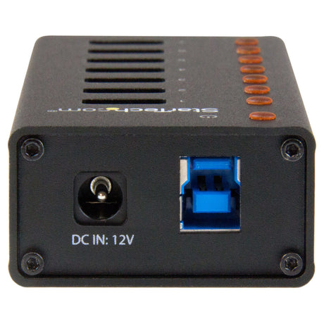 STARTECH 7 Port USB 3.0 Hub (5 Gbps) - Metal Enclosure - Desktop or Wall Mountable - Rugged & industrial Powered USB Expander and Splitter Hub (ST7300U3M) (ST7300U3M)