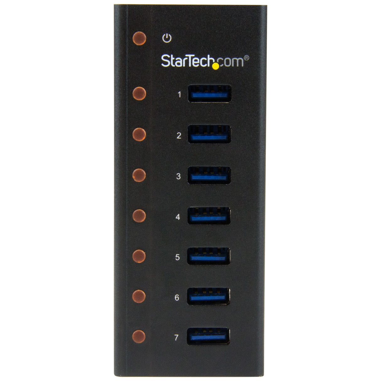 STARTECH 7 Port USB 3.0 Hub (5 Gbps) - Metal Enclosure - Desktop or Wall Mountable - Rugged & industrial Powered USB Expander and Splitter Hub (ST7300U3M) (ST7300U3M)