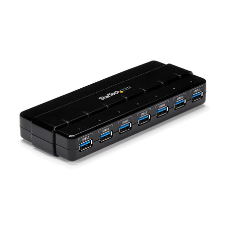 STARTECH 7 Port USB 3.0 Hub | Up To 5 Gbps | 7 x USB | Universal Multi Port USB Extender for Your Desktop | USB Powered (ST7300USB3B) (ST7300USB3B)