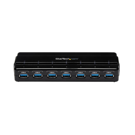 STARTECH 7 Port USB 3.0 Hub | Up To 5 Gbps | 7 x USB | Universal Multi Port USB Extender for Your Desktop | USB Powered (ST7300USB3B) (ST7300USB3B)