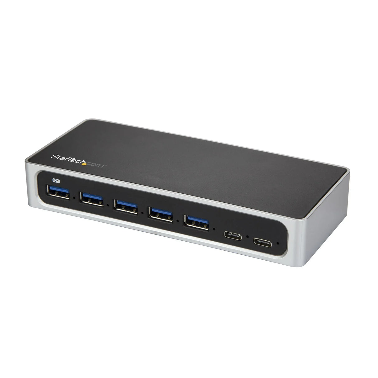 STARTECH 7 Port USB C Hub with Fast Charge Port - USB-C to 5x USB-A 2x USB-C (USB 3.0 SuperSpeed) - Self Powered USB 3.0 (5Gbps) Type-C Hub w| Power Adapter - Desktop|Laptop Hub (HB30C5A2CSC) (HB30C5A2CSC)