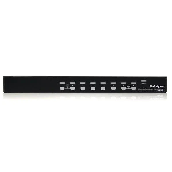 STARTECH 8 Port 1U Rackmount DVI USB KVM Switch - USB DVI KVM Switch - DVI KVM Switch - USB KVM Switch (SV831DVIU)