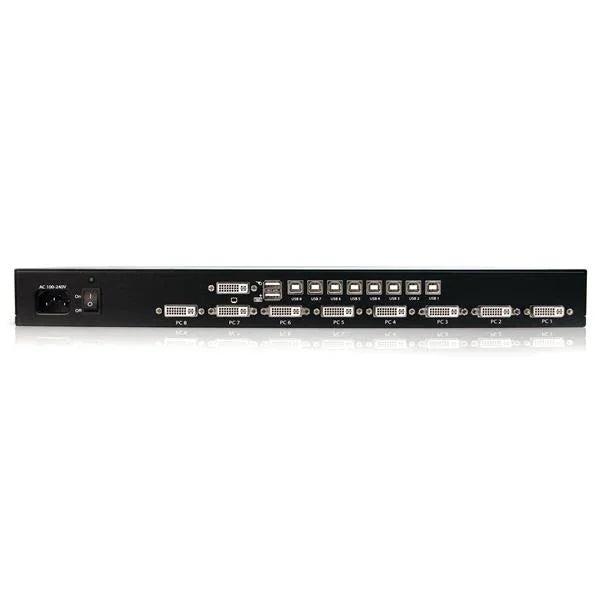 STARTECH 8 Port 1U Rackmount DVI USB KVM Switch - USB DVI KVM Switch - DVI KVM Switch - USB KVM Switch (SV831DVIU)