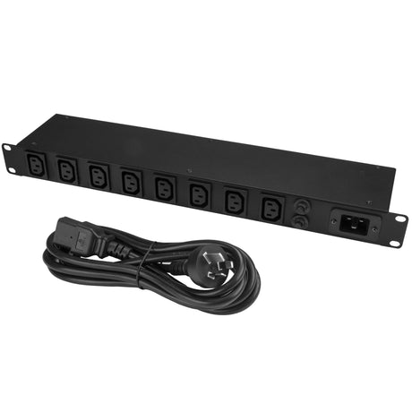 STARTECH 8-Port Rack-Mount PDU with C13 Outlets - 16 A - 10 ft. Power Cord (AS3112) - 1U (PDU08C13AU)