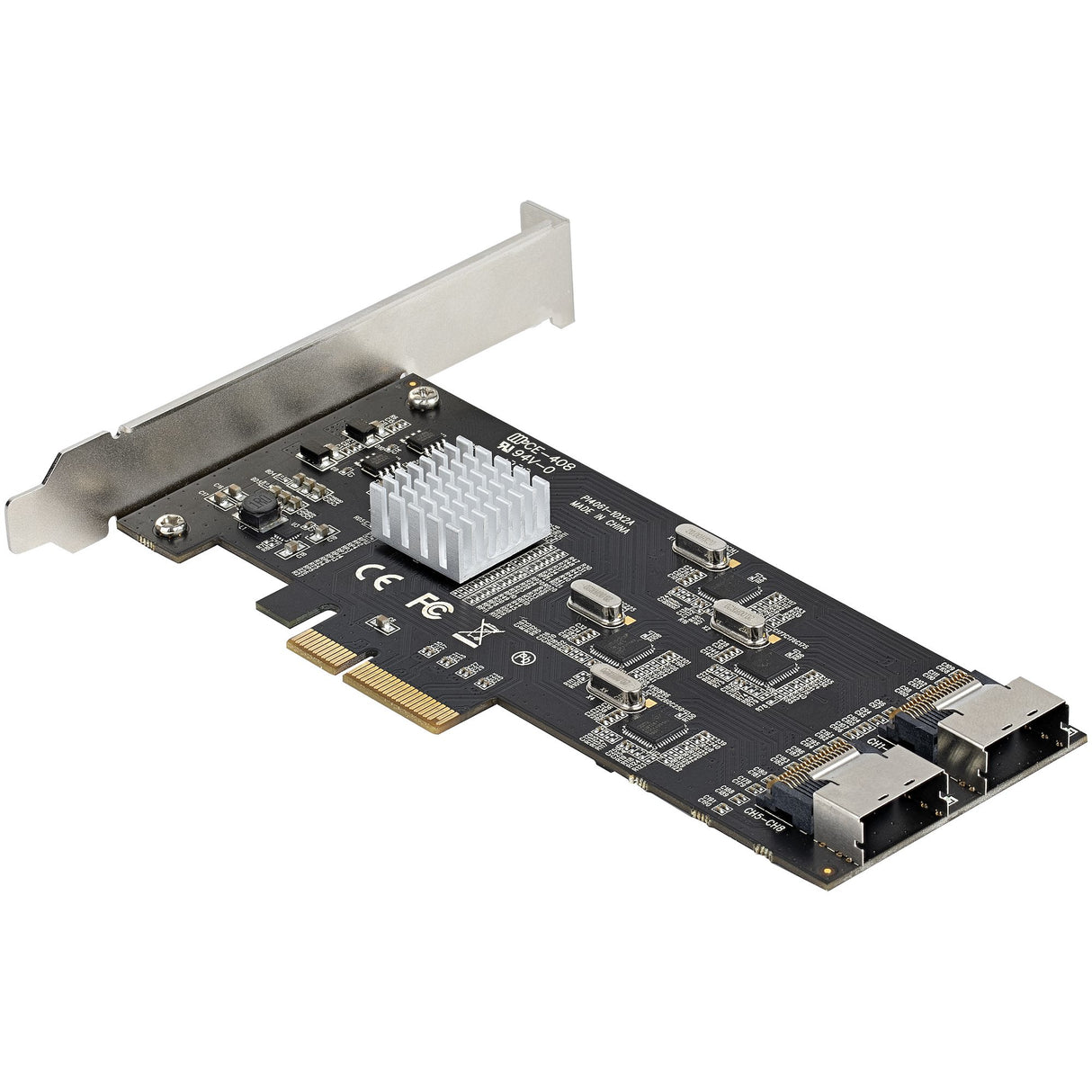 STARTECH 8 Port SATA PCIe Card - PCI Express 6Gbps SATA Expansion Adapter Card with 4 Host Controllers - SATA PCIe Controller Card - PCI-e x4 Gen 2 to SATA III - SATA HDD|SSD (8P6G-PCIE-SATA-CARD) (8P6G-PCIE-SATA-CARD)