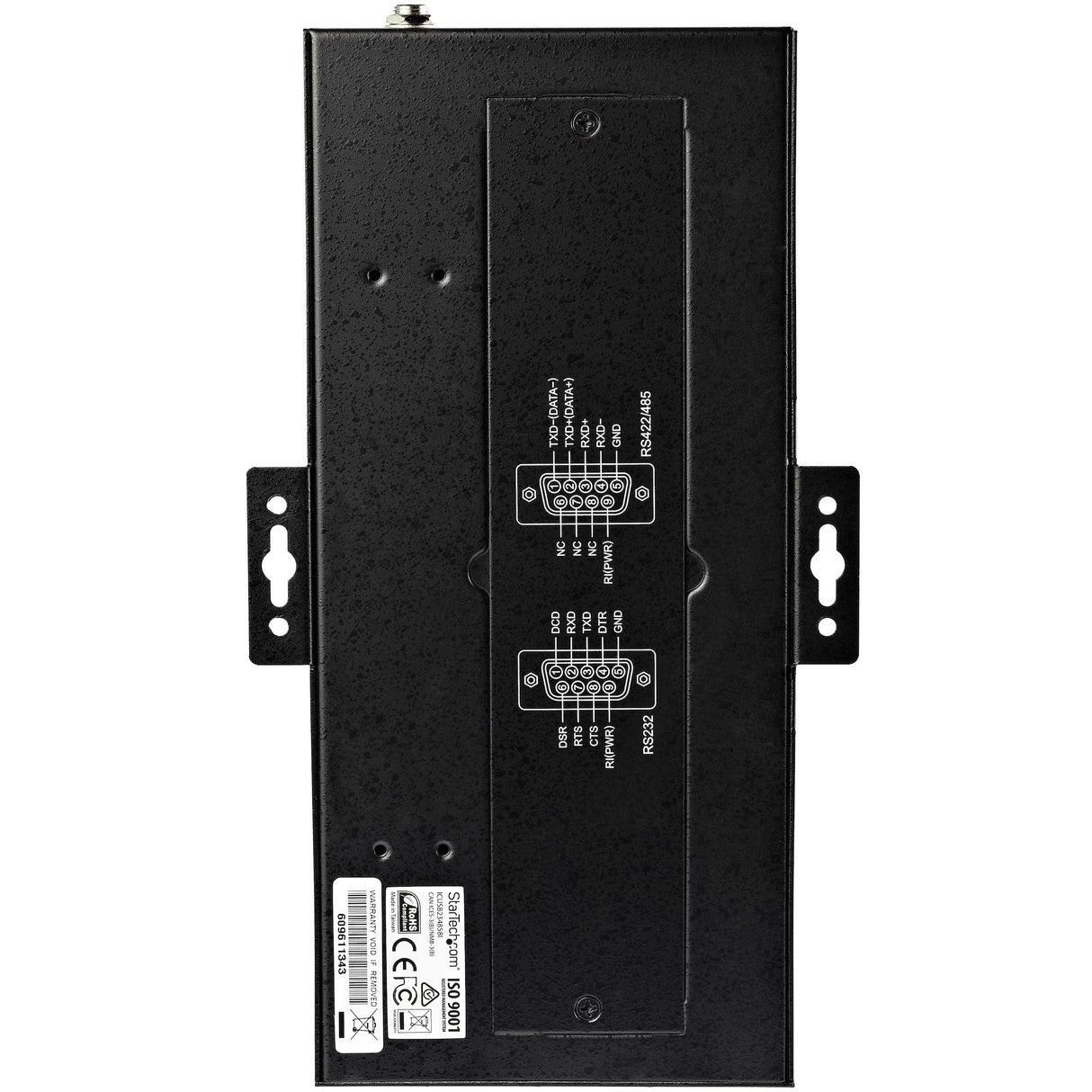 STARTECH 8 Port Serial Hub USB to RS232|RS485|RS422 Adapter - Industrial USB 2.0 to DB9 Serial Converter Hub - IP30 Rated - Din Rail Mountable Metal Serial Hub - 15kV ESD Protection (ICUSB234858I) (ICUSB234858I)