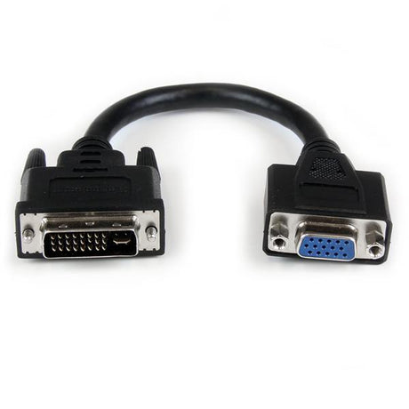 STARTECH 8in DVI to VGA Cable Adapter - DVI-I Male to VGA Female Dongle Adapter (DVIVGAMF8IN)