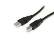 STARTECH 9 m | 30 ft Active USB A to B Cable - M|M - Black USB 2.0 A to B Cord - Printer Cable - Extension USB Cable (USB2HAB30AC) (USB2HAB30AC)