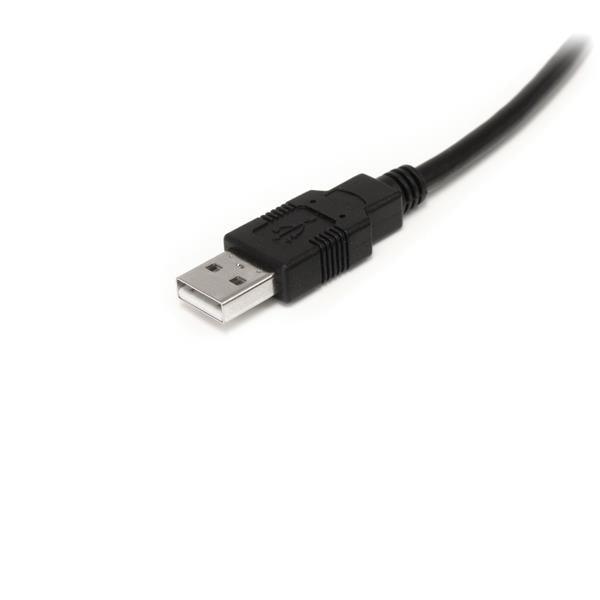 STARTECH 9 m | 30 ft Active USB A to B Cable - M|M - Black USB 2.0 A to B Cord - Printer Cable - Extension USB Cable (USB2HAB30AC) (USB2HAB30AC)