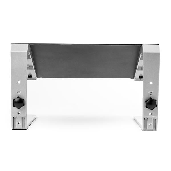 STARTECH Adjustable Laptop Stand - Heavy Duty Steel & Aluminum - 3 Height Settings - Tilted - Ergonomic Laptop Riser for Desk (LTSTND) (LTSTND)